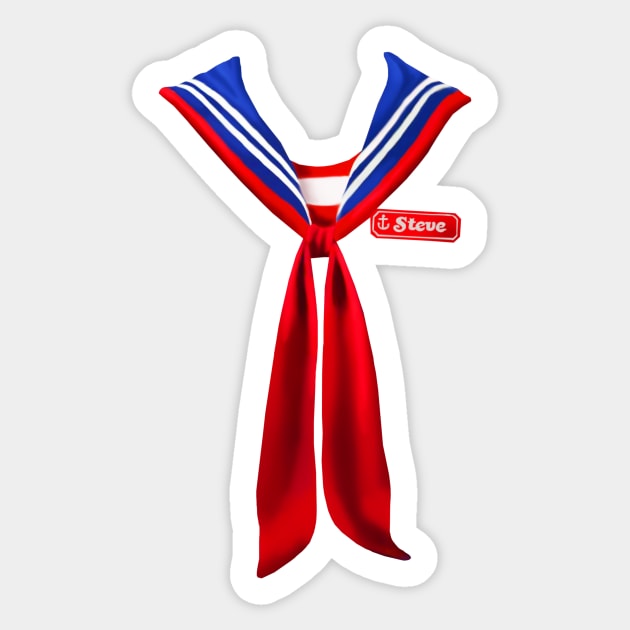 Scoops Ahoy - Steve - Stranger Things Sticker by FalconArt